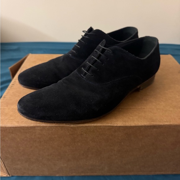 Yves Saint Laurent Black Leather Footwear - Picture 1 of 9